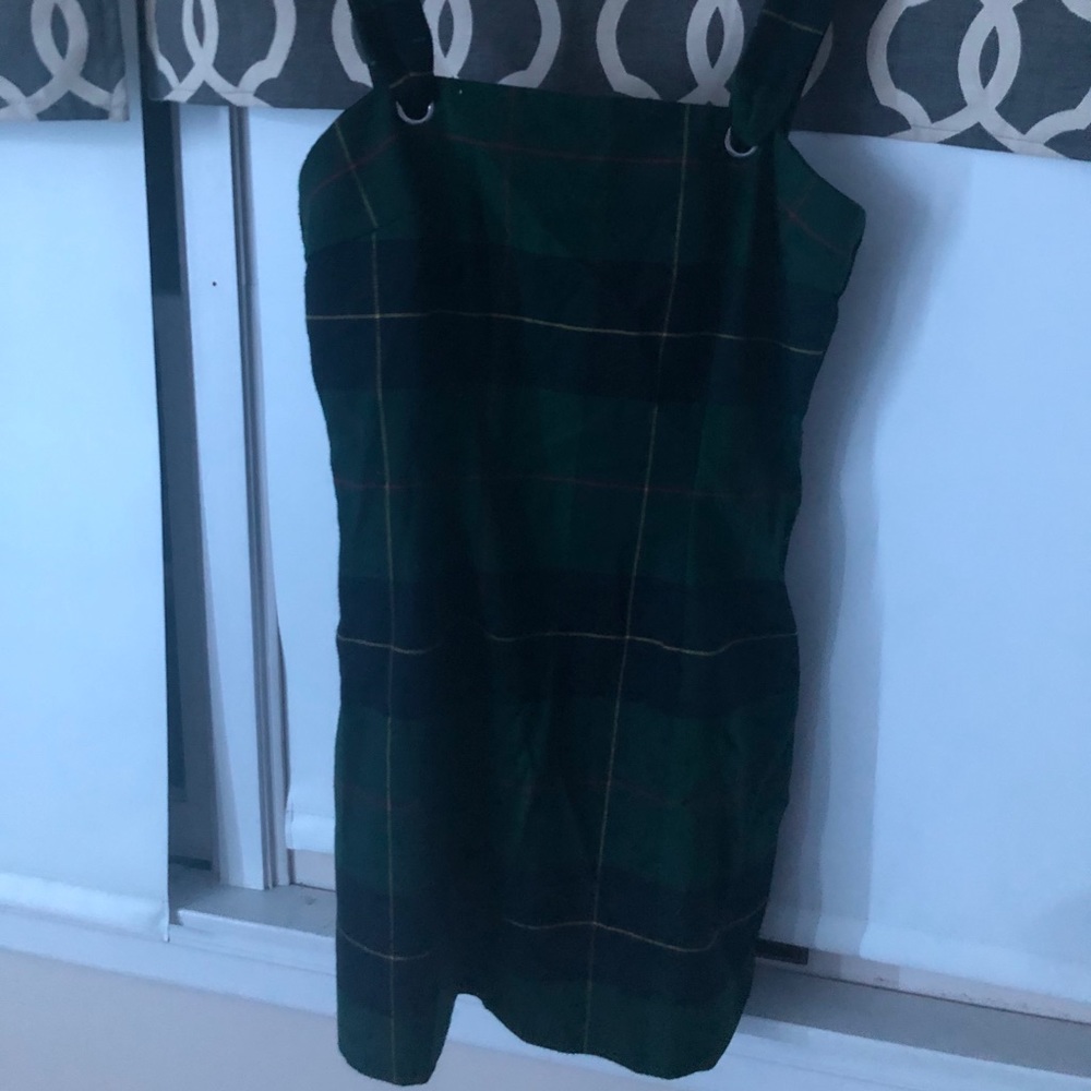 plaid mini dress